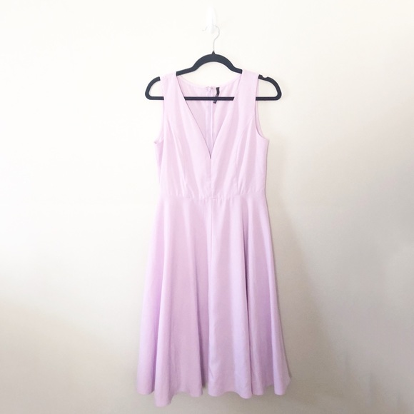 Lulus Dresses & Skirts - Lulu's Lavender Deep V A-Line Midi Dress